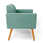 Poltrona Pés Palito Castanho Marisa Suede D03 - D'rossi - Azu