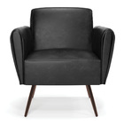 Poltrona Pés Palito De Ferro Bruna Corano D01 - D'rossi Preto