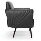 Poltrona Pés Palito De Ferro Bruna Corano D01 - D'rossi Preto