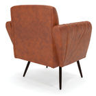 Poltrona Pés Palito De Ferro Bruna Corano Nozes D01 - D'rossi