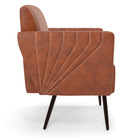 Poltrona Pés Palito De Ferro Bruna Corano Nozes D01 - D'rossi