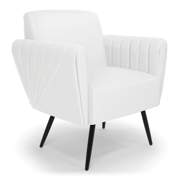 Poltrona Pés Palito De Ferro Bruna Corino D01 - D'rossi - Bra