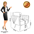 Poltrona Pés Palito De Ferro Bruna Corino D01 - D'rossi - Bra