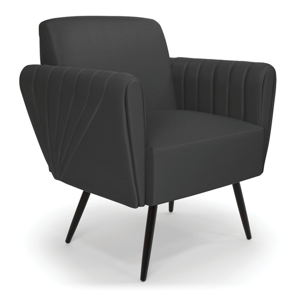 Poltrona Pés Palito De Ferro Bruna Corino D01 - D'rossi - Pre