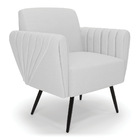 Poltrona Pés Palito De Ferro Bruna Linho D01 - D'rossi - A05