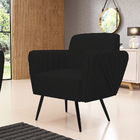 Poltrona Pés Palito De Ferro Bruna Linho D01 - D'rossi - A79