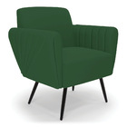 Poltrona Pés Palito De Ferro Bruna Veludo D01 - D'rossi  - Ve