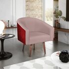 Poltrona Pés Palito Factor Linho Mariana Maranata Estofados R