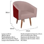 Poltrona Pés Palito Factor Linho Mariana Maranata Estofados R