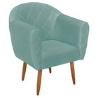 Poltrona Pés Palito Herrera  Azul Tiffany