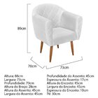 Poltrona Pés Palito Herrera  Branco