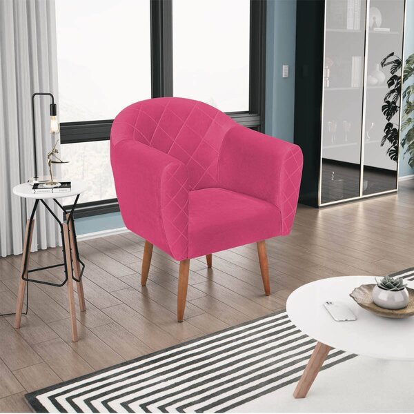 Poltrona Pés Palito Herrera Maranata Estofados Pink