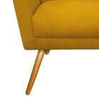 Poltrona Pés Palito Lauren Maranata Móveis Amarelo