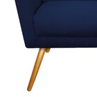 Poltrona Pés Palito Lauren Maranata Móveis Azul Marinho