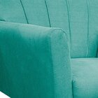 Poltrona Pés Palito Lauren Maranata Móveis Azul Tiffany