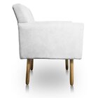 Poltrona Pés Palito Lauren Maranata Móveis Branco