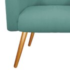 Poltrona Pés Palito Mariana Maranata Móveis Azul Turquesa