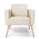 Poltrona Pés Palito Natural Marisa Corino Bege