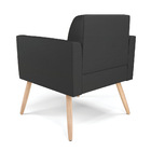 Poltrona Pés Palito Natural Marisa Corino - Preto