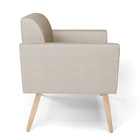 Poltrona Pés Palito Natural Marisa Veludo Luxo D03 - D'rossi