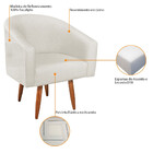 Poltrona Pés Palito Omodei Louise Linho