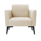 Poltrona Pés Villach Marisa Suede - Bege