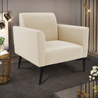 Poltrona Pés Villach Marisa Suede - Bege