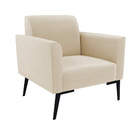 Poltrona Pés Villach Marisa Suede - Bege