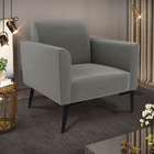 Poltrona Pés Villach Marisa Suede - Grafite