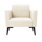 Poltrona Pés Villach Marisa Veludo Bege