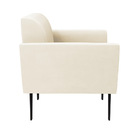 Poltrona Pés Villach Marisa Veludo Bege