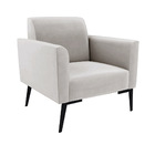 Poltrona Pés Villach Marisa Veludo Cinza