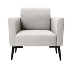 Poltrona Pés Villach Marisa Veludo - Cinza