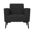 Poltrona Pés Villach Marisa Veludo - Preto