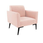 Poltrona Pés Villach Marisa Veludo - Rose
