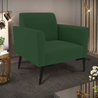 Poltrona Pés Villach Marisa Veludo - Verde