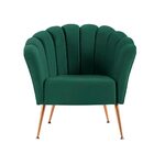 Poltrona Pétala Base Metal - Verde