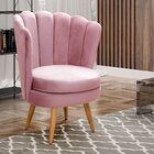 Poltrona Pétala Cadeira Decorativa Flor Rose