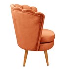 Poltrona Pétala Cadeira Decorativa Flor Terracota