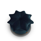 Poltrona Pétala Com Puff Decorativo Para Sala E Quarto Pés Pa