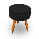 Poltrona Pétala Com Puff Decorativos Para Sala E Quarto Pés P