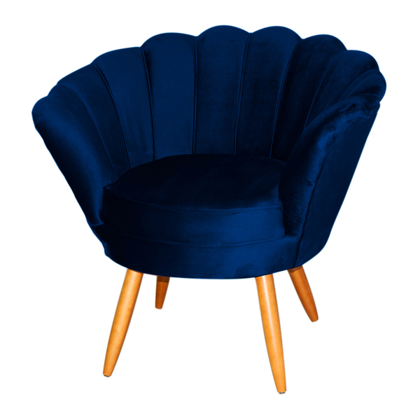 Poltrona Pétala Em Veludo Para Escritório - Várias Cores - Ds