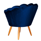 Poltrona Pétala Em Veludo Para Escritório - Várias Cores - Ds