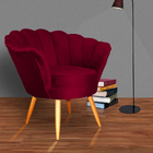 Poltrona Pétala Em Veludo Para Escritório - Várias Cores - Ds