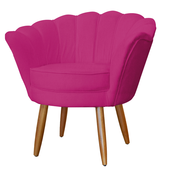 Poltrona Pétala Suede Diversas Cores - Ds Estofados - Pink
