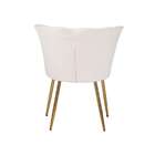 Poltrona Pétalas Aveludadas Eva Creme