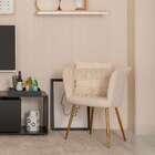 Poltrona Pétalas Aveludadas Eva Creme