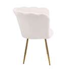 Poltrona Pétalas Aveludadas Eva Creme