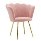 Poltrona Pétalas Aveludadas Eva Rosa