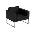 Poltrona Pi Ii Vinil Búfalo Preto